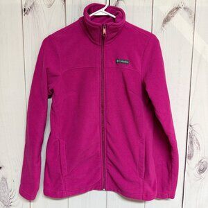 Columbia‎ Women’s Benton Springs Fleece Jacket Small Pink EUC